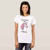 Pink Purple Unicorn Head T-shirt (Voorkant volledig)