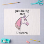 Pink Purple Unicorn Head Tissuepapier (Craft)