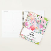 Pink purple watercolored flowers 2026 planner (Display)