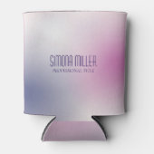 Pink Purple White Minimalist Aesthetic Gradient Blikjeskoeler (Voorkant)