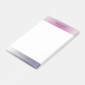Pink Purple White Minimalist Aesthetic Gradient Post-it® Notes (Schuin)