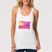 Pink Pyramids T-Shirt Tank Top (Voorkant)