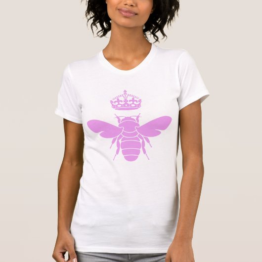 Pink Queen Bee Logo... ben jij een bijenkoningin? T-shirt (Voorkant)