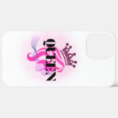 Pink Queen Crown Design – Confident Feminine Power Case-Mate iPhone Case (Achterkant (horizontaal))