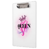 Pink Queen Crown Design – Confident Feminine Power Klembord (Links)