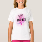 Pink Queen Crown Design – Confident Feminine Power T-shirt (Voorkant)