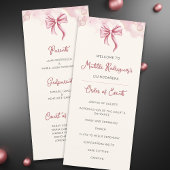 Pink Quinceañera Celebration Programma