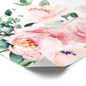 Pink Quinceanera Party Welcome Sign Poster (Hoek)