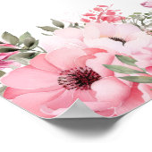 Pink Quinceanera Welcome Sign Poster (Hoek)