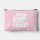 Pink quotes Makeup/ Skincare Print Cut Sew Bag Etui (Voorkant)