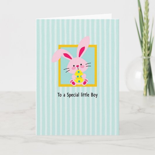 Pink Rabbit Surprise Friend Card Kaart (Voorkant)
