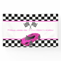 Pink Race Car Birthday Party