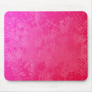 Pink Rage Grunge Art Mousepad Muismat
