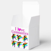 PINK RAINBOW IK HOU VAN GYMNASTISCH ONTWERP BEDANKDOOSJES (Geopend)