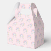 Pink Rainbow Six Seven 67 Birthday Favor Boxes Bedankdoosjes (Achterkant)