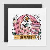 Pink Rainbow Teacher Essentials – gepersonaliseerd (Voorkant / Achterkant)