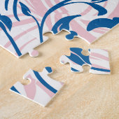 Pink Rangoli Floral Artwork Legpuzzel (Zijkant)