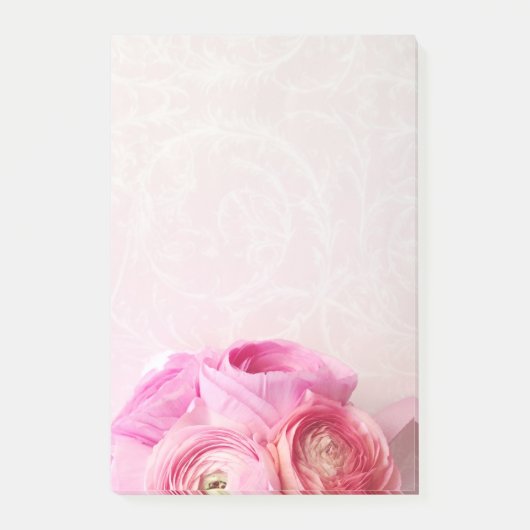 Pink ranunculus bouquet post-it® notes (Voorkant)