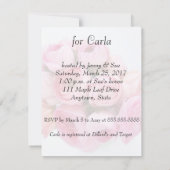 PInk ranunculus vrijgezellenfeest Kaart (Achterkant)