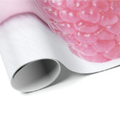 Pink Raspberry Macarons French Pastry Foto Cadeaupapier (Rol Hoek)