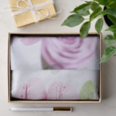 Pink Raspberry Macarons French Pastry Foto Tissuepapier (Geschenk)