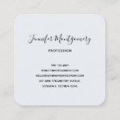 Pink Raspberry Macarons French Pastry Vierkante Visitekaartje (Achterkant)