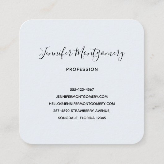 Pink Raspberry Macarons French Pastry Vierkante Visitekaartje (Achterkant)