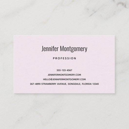 Pink Raspberry Macarons French Pastry Visitekaartje (Achterkant)