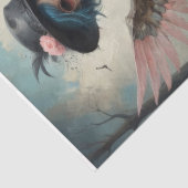 Pink Rebel Angel Decoupage Tissuepapier (Detail)