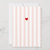 Pink & Red A Little Sweetheart Baby Shower Kaart (Achterkant)