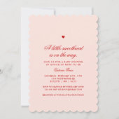 Pink & Red A Little Sweetheart Baby Shower Kaart (Voorkant)