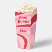 Pink Red Abstract Pattern Trendy Bedankdoosjes (Popped)