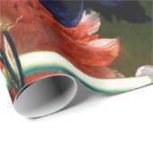 PINK RED ANEMONES WHITE FLOWERS, BUTTERFLES IN BLA CADEAUPAPIER (Rol Hoek)