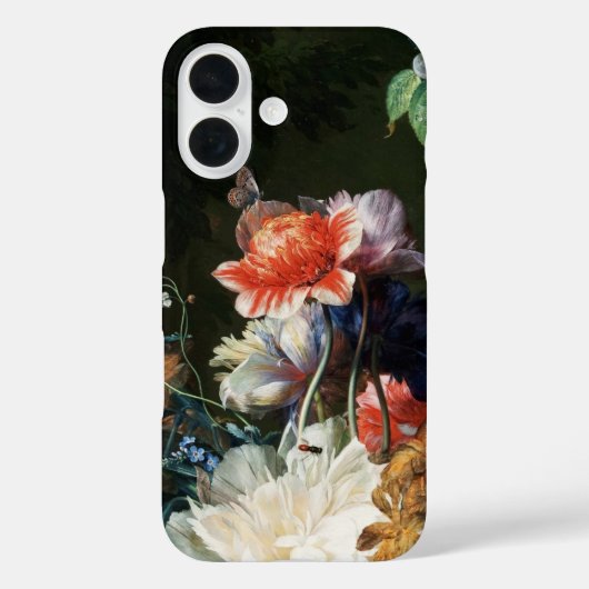 PINK RED ANEMONES WHITE FLOWERS, BUTTERFLY Floral Case-Mate iPhone Case (Achterkant)