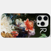 PINK RED ANEMONES WHITE FLOWERS, BUTTERFLY MONOGRA Case-Mate iPhone CASE (Achterkant (horizontaal))