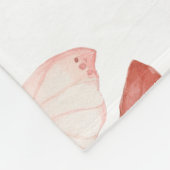 Pink Red Butterflies   Fleece Deken (Hoek)