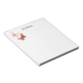 Pink Red Butterflies   Notitieblok (Schuin)