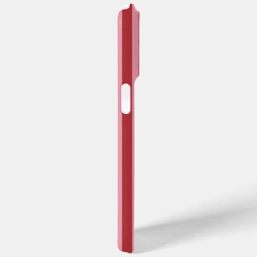 Pink & Red | Chic Stripes Monogram  Case-Mate iPhone Case (Achterkant / Rechts)