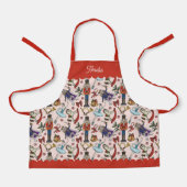 Pink & Red Christmas Nutcracker Ballet Kids Schort (Voorkant)