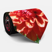 "Pink Red Dahlia" Wedding Sash/Stropdas Stropdas (Opgerold)