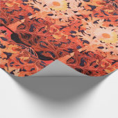 PINK RED DAISY FLOWERS CADEAUPAPIER (Hoek)