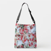 Pink Red Dirty polka Dot Grunge Decay Crossbody Tas (Achterkant)