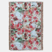 Pink Red Dirty polka Dot Grunge Decay Deken (Voorkant Verticaal)