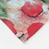 Pink Red Dirty polka Dot Grunge Decay Fleece Deken (Hoek)