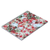 Pink Red Dirty polka Dot Grunge Decay Notitieboek (Linkerzijde)