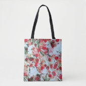 Pink Red Dirty polka Dot Grunge Decay Tote Bag (Voorkant)