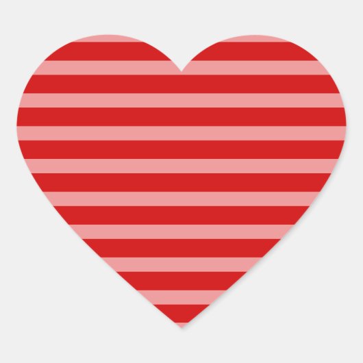 Pink Red  Hart Sticker (Voorkant)