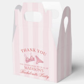 Pink & Red Heart Lingerie Bachelorette Party Gable Bedankdoosjes (Open)