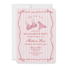 Pink & Red Heart Lingerie Bachelorette Party