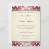 Pink Red Hearts Valentijnse huwelijksdag Kaart (Voorkant)